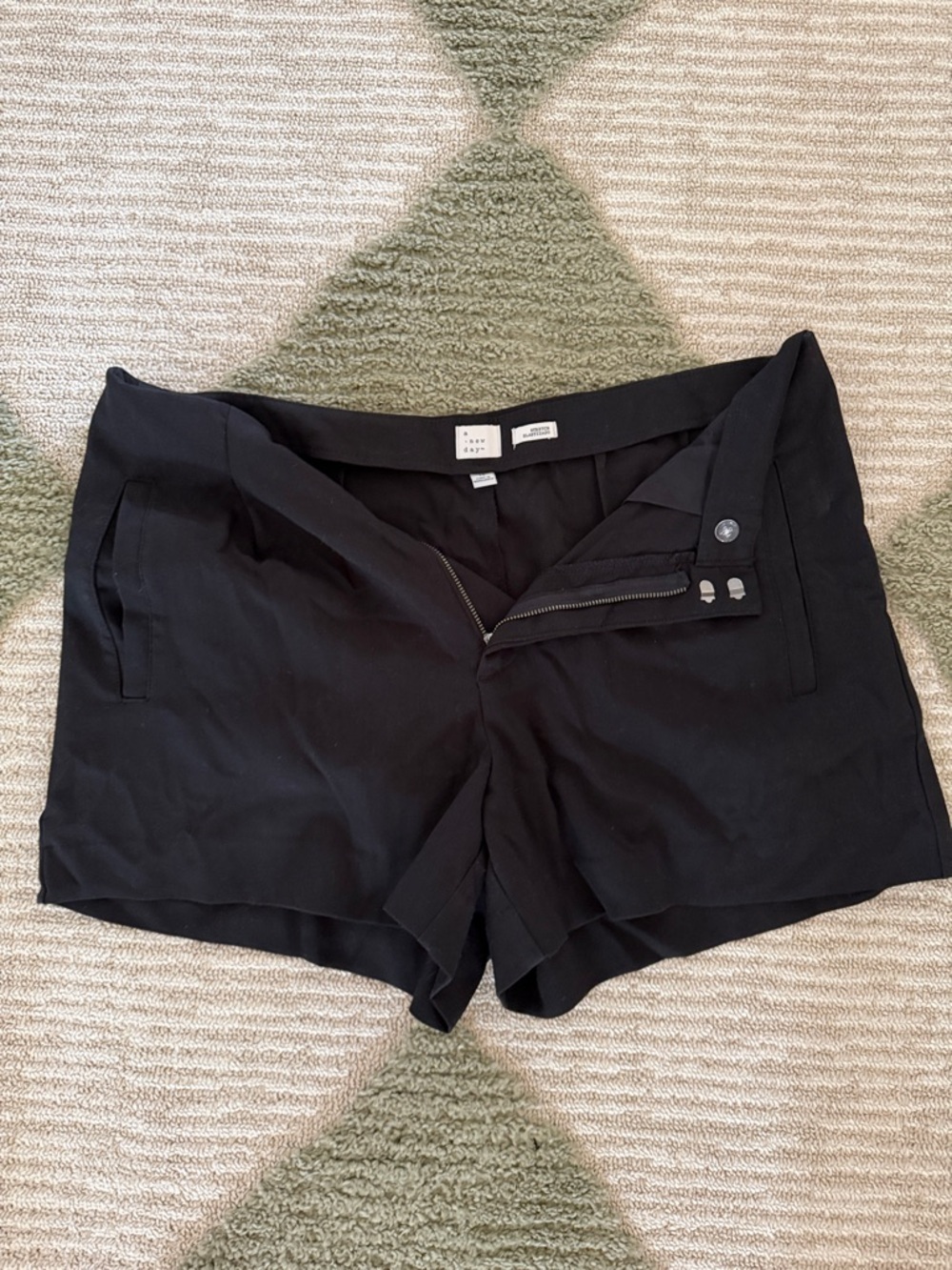 a new day Black High-Rise Tailored Women's Shorts